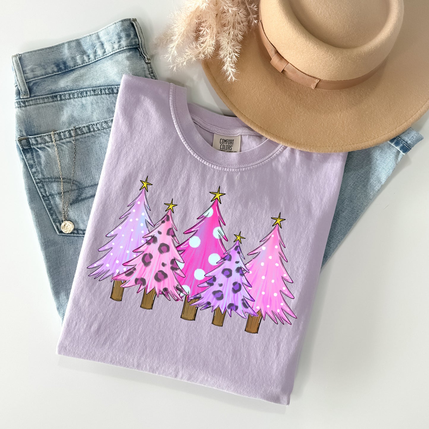 Pink and Purple Trees Graphic Tee