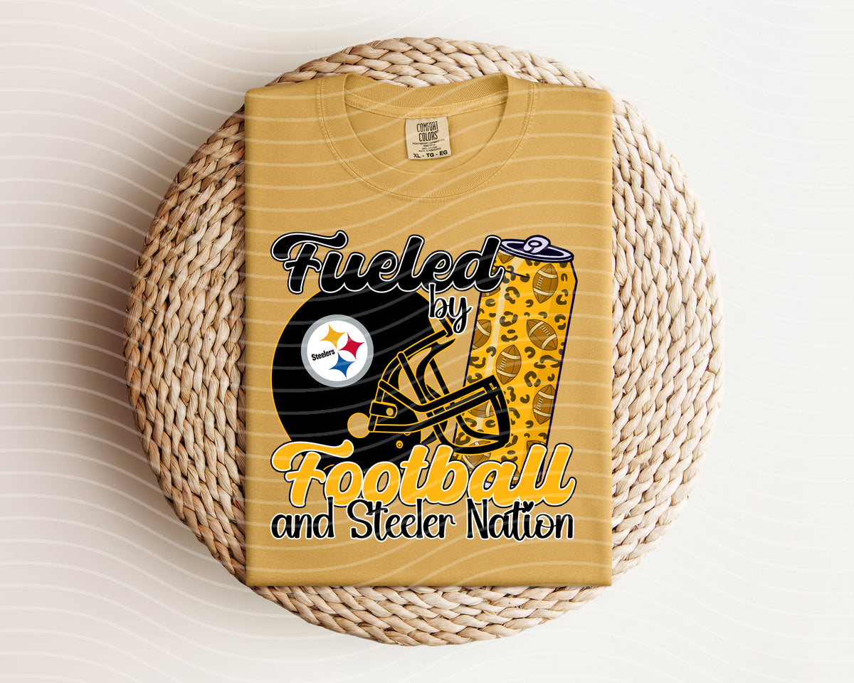 Fueled by Football and Steeler Nation Graphic Tee