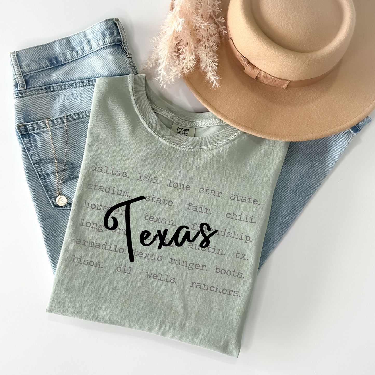 Texas (All States Available) Words Graphic Tee