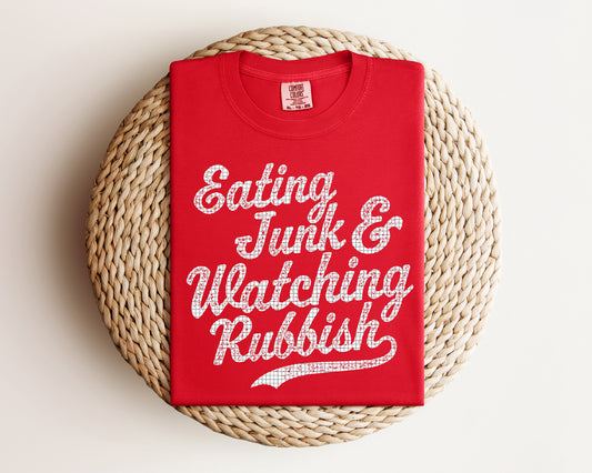 Eating Junk & Watching Rubbish Graphic Tee