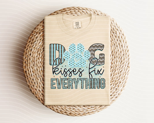 Dog Kisses Fix Everything Graphic Tee