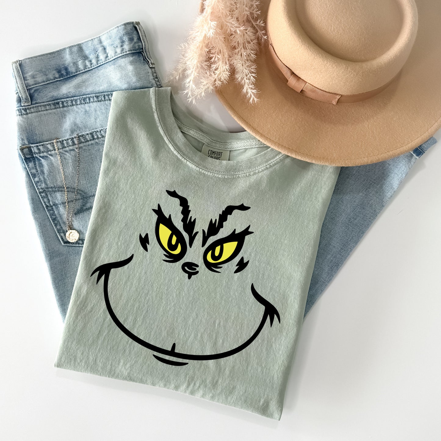 Grinch Face Graphic Tee