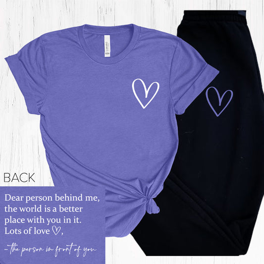 Dear Person Behind Me (Lapis Tee Version) Graphic Graphic Tee