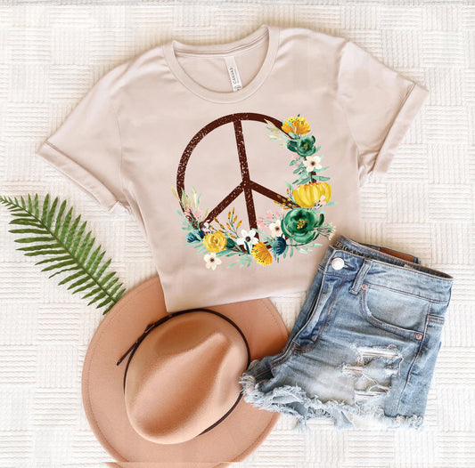 Floral Peace Graphic Tee