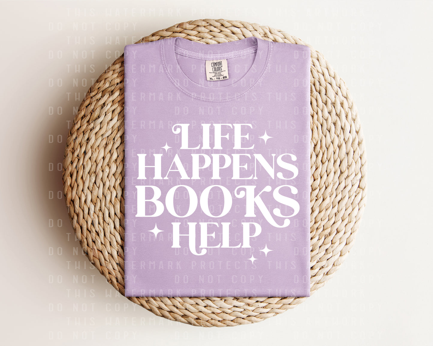 Life Happens Books Help Graphic Tee