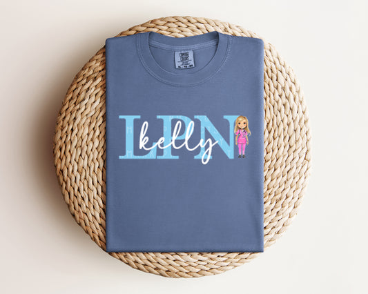 Name and Title Medical with Character Graphic Tee