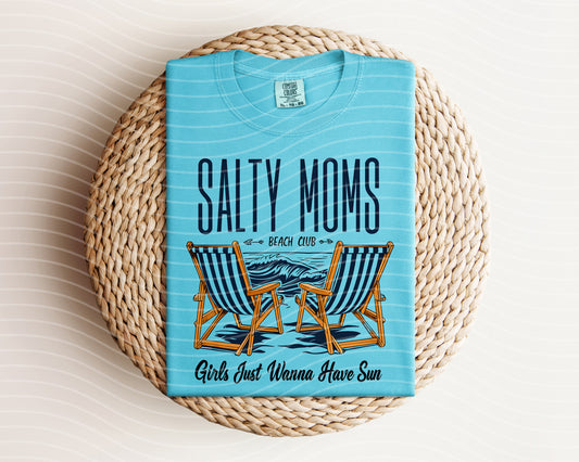 Salty Moms Beach Club Graphic Tee
