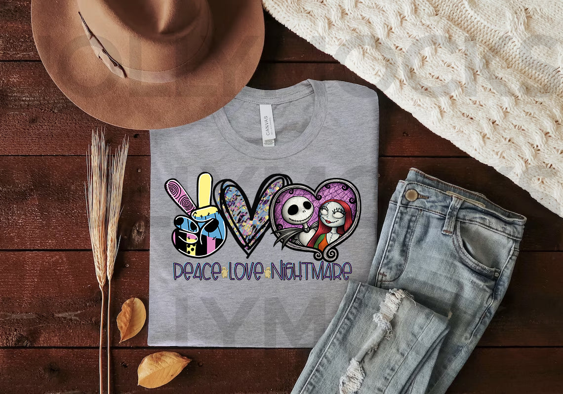 Peace Love Nightmare Graphic Tee