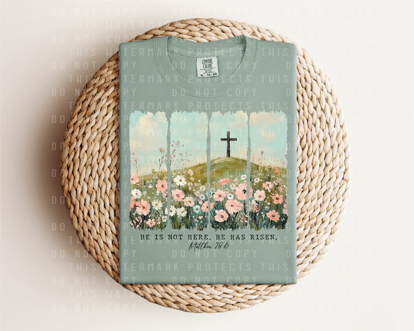 He is Not Here He Has Risen Graphic Tee