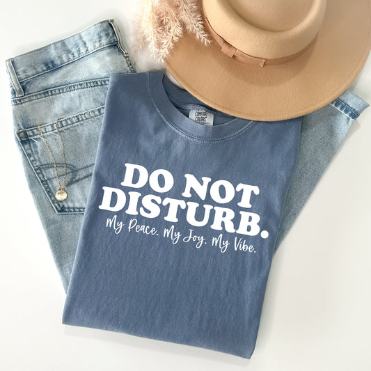 Do Not Disturb My Peace My Joy My Vibe Graphic Tee