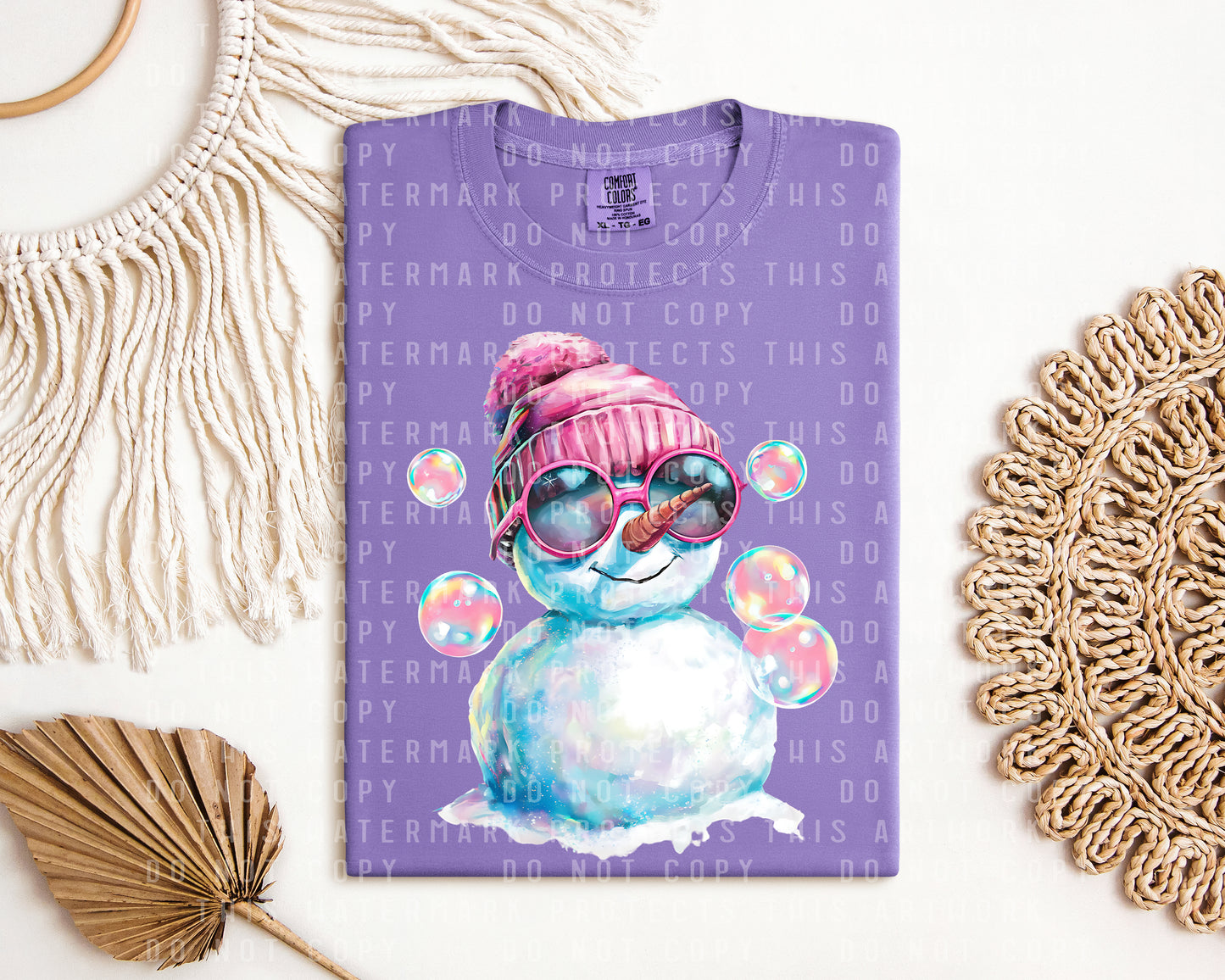 Bubble Snowman Graphic Tee