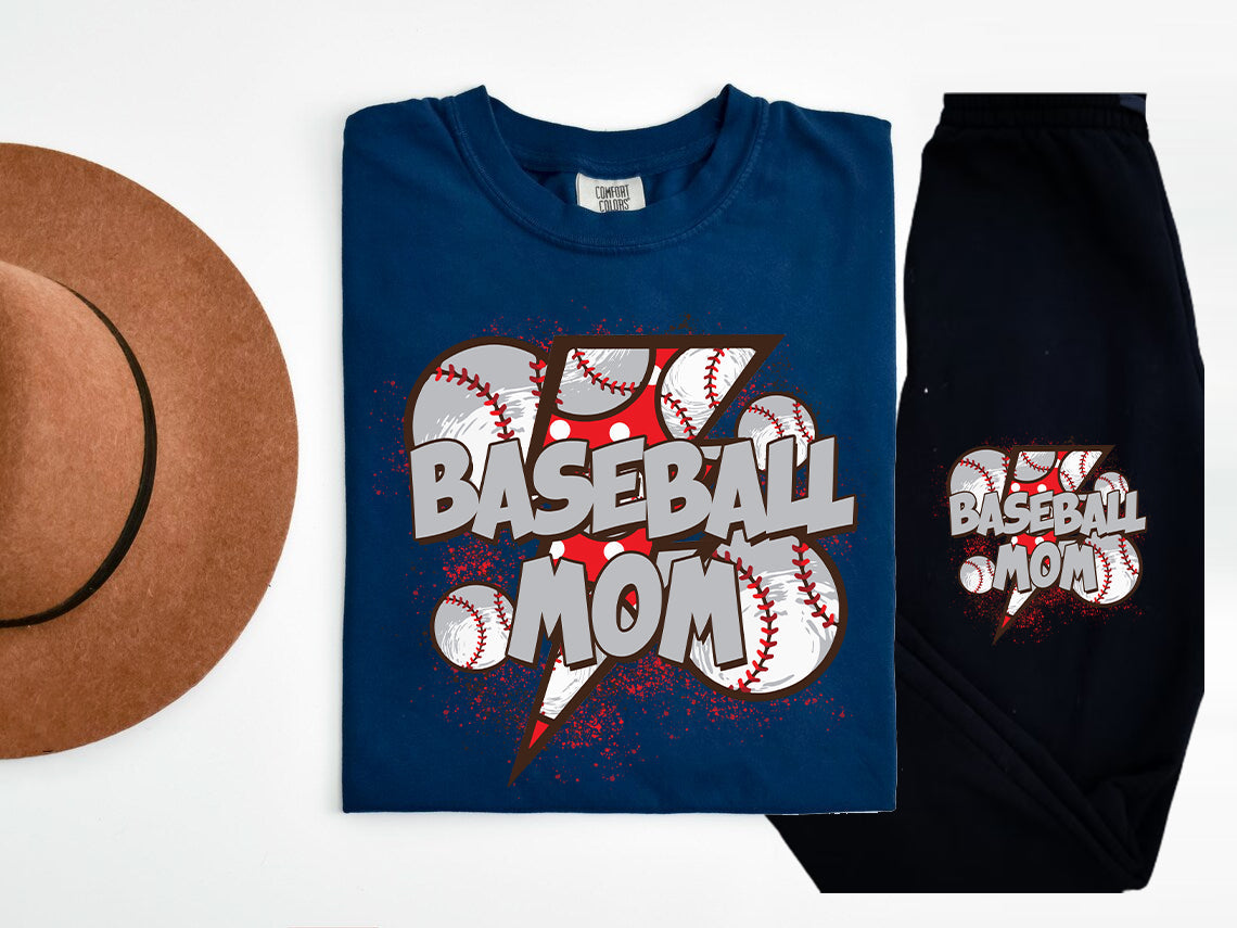 Baseball Mom Graphic Tee Graphic Tee