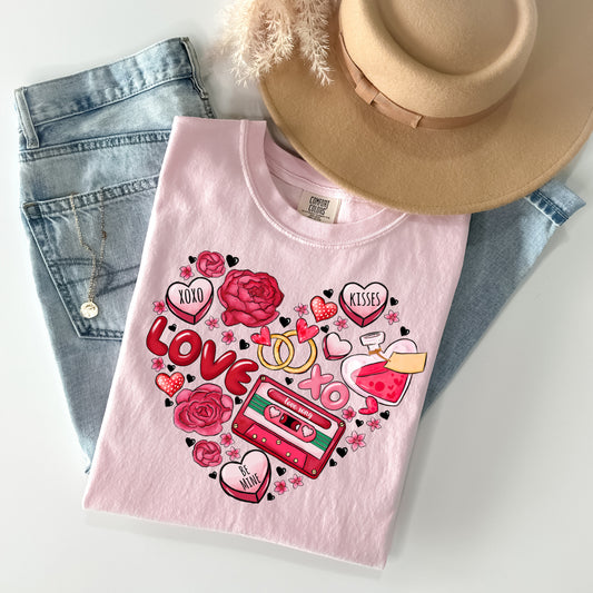 Valentine Heart Graphic Tee