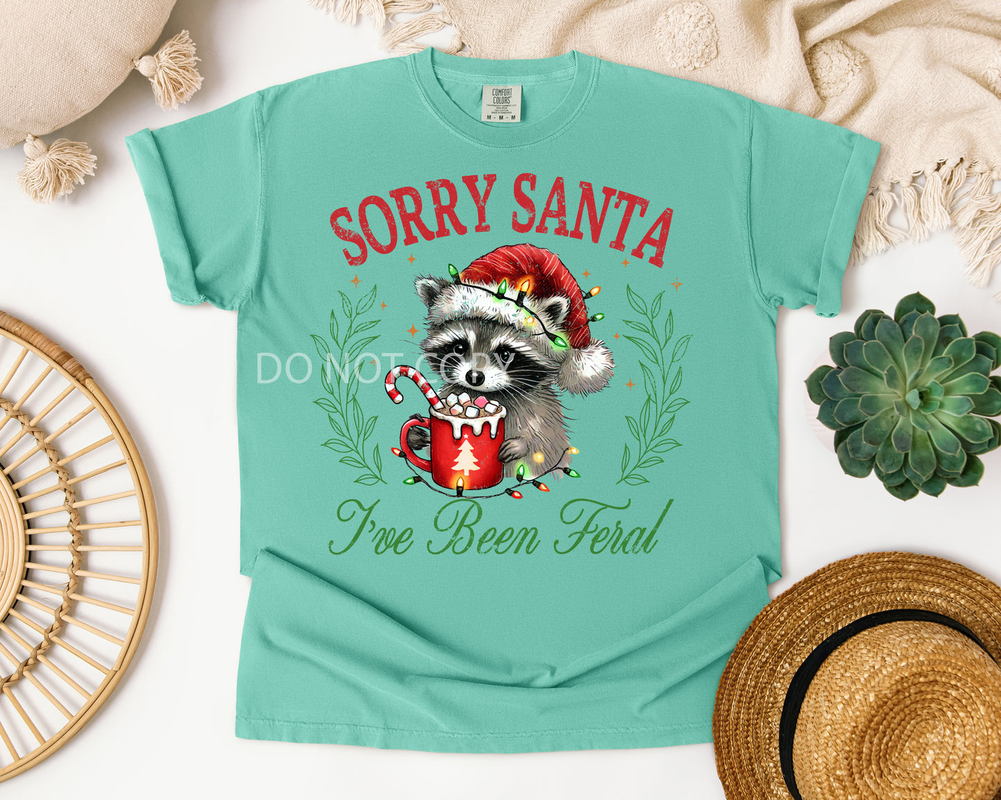 Sorry Santa I've Been Feral Graphic Tee