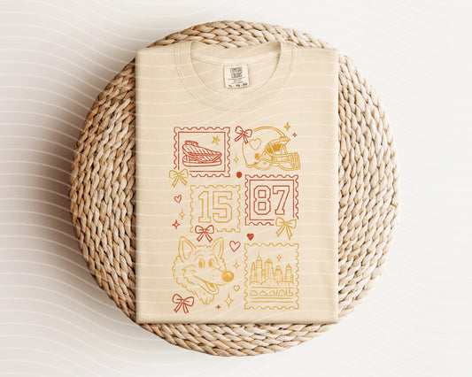 Chiefs Coquette Stamps Graphic Tee