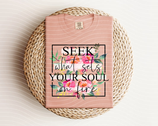 Seek What Sets Your Soul on Fire Graphic Tee