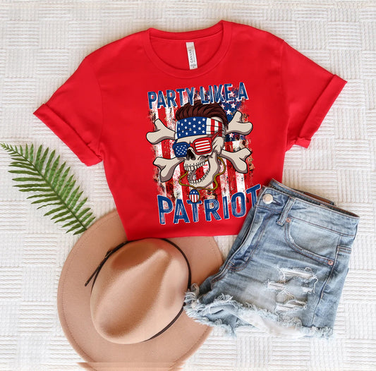 Party Like a Patriot Graphic Tee