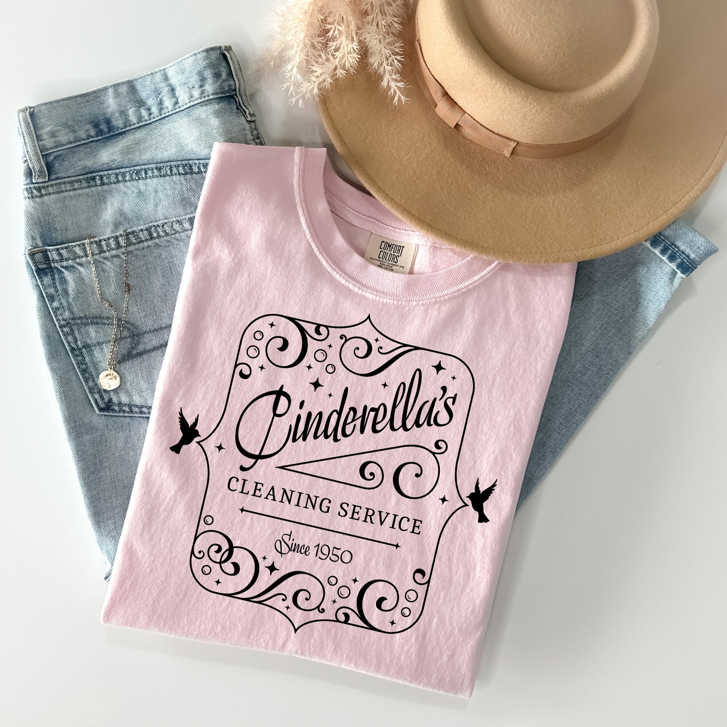 Cinderella's Cleaning Service Graphic Tee