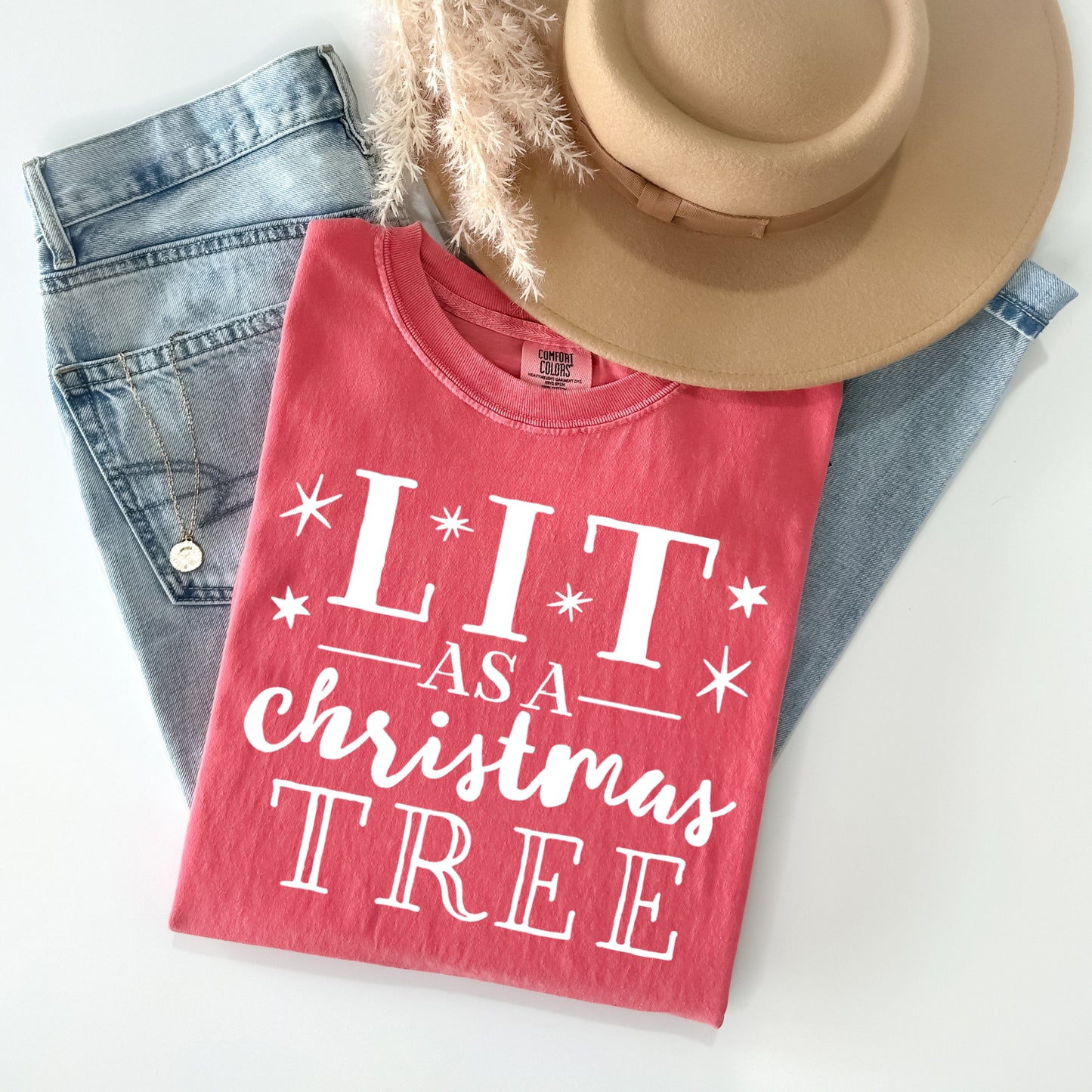 Lit as a Christmas Tree Graphic Tee