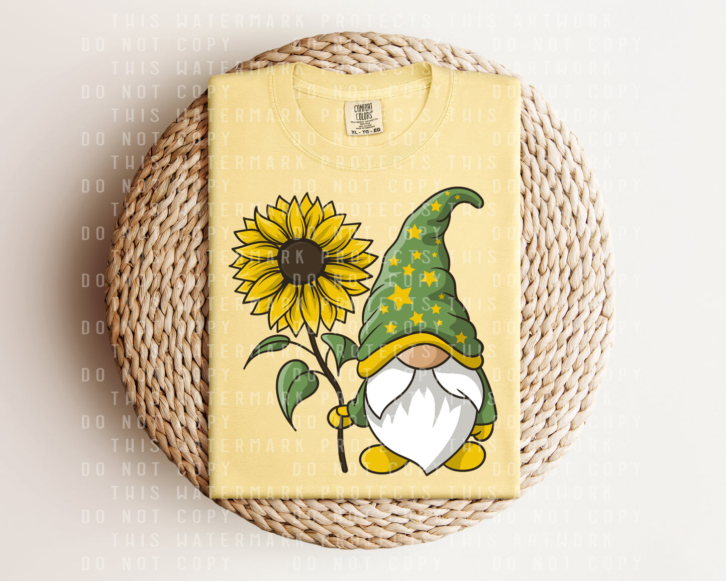 Sunflower Gnome Graphic Tee