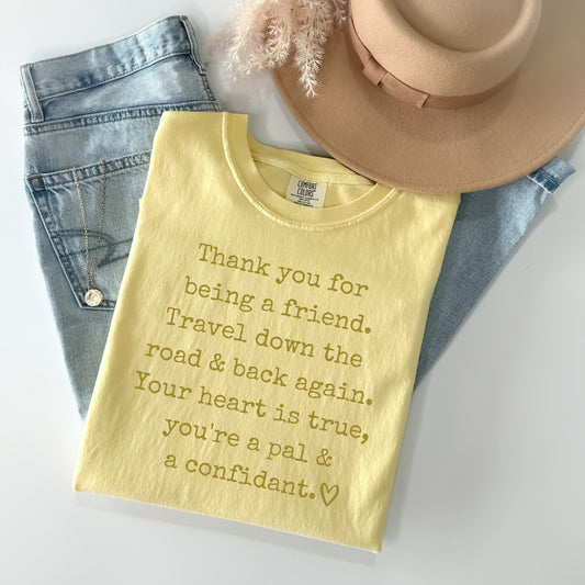 Thank You for Being a Friend Graphic Tee