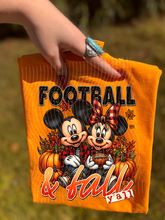 Football & Fall Y'all Graphic Tee