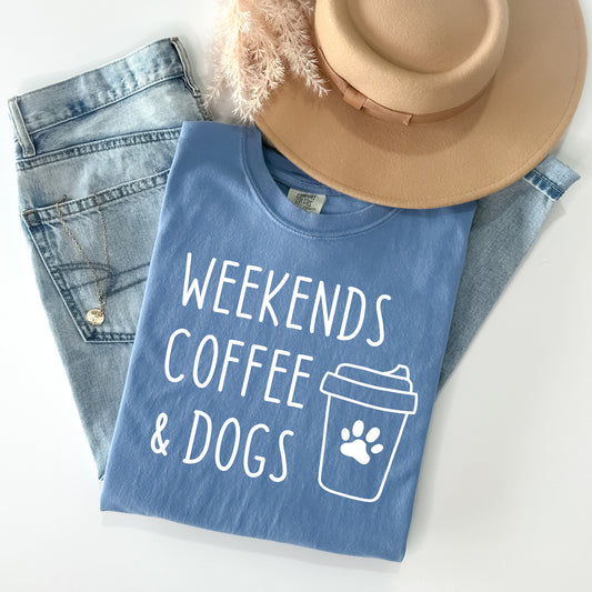 Weekends Coffee & Dogs Graphic Tee