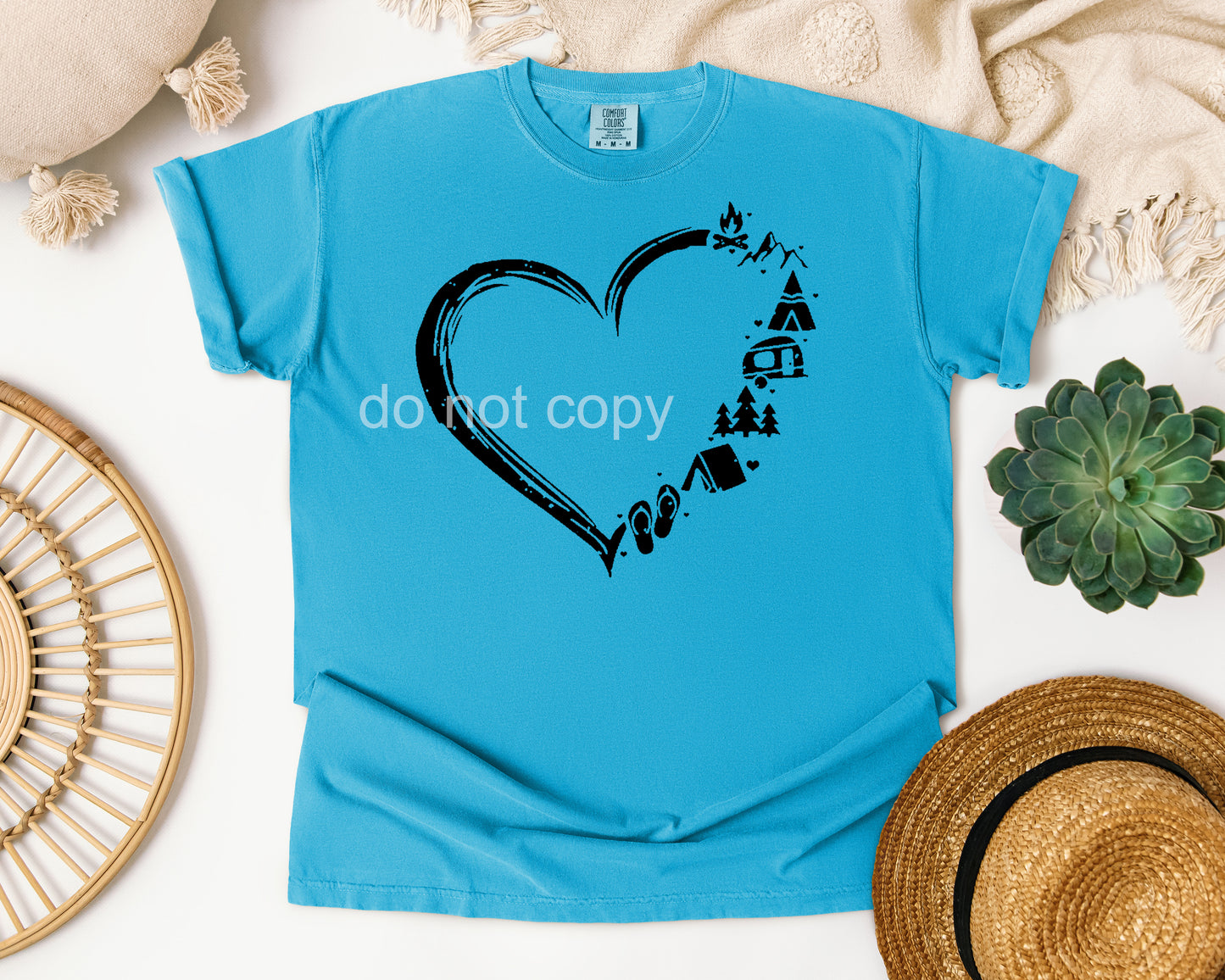 Camping Heart Graphic Tee