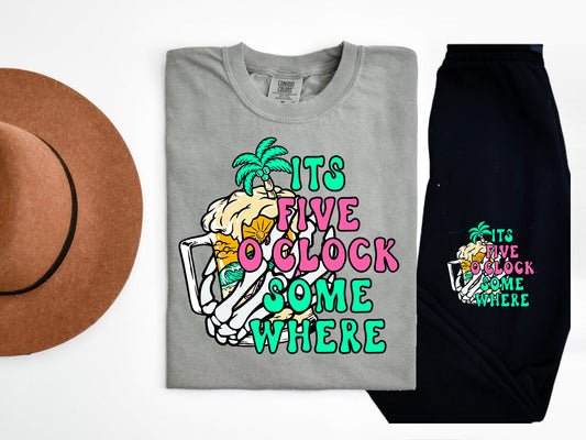 Its Five Oclock Somewhere Graphic Tee Graphic Tee