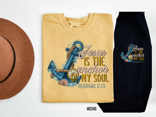 Jesus Is The Anchor Of My Soul Graphic Tee Graphic Tee