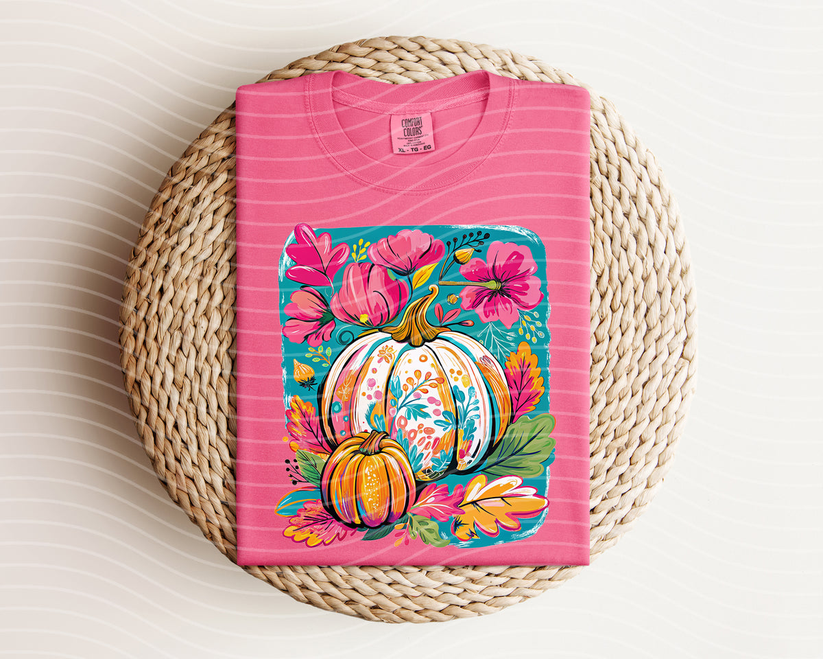 Floral Pumpkin Graphic Tee