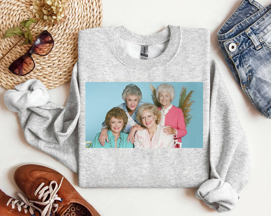 Dorothy and Blanche and Rose and Sophia Iconic Besties Graphic Tee