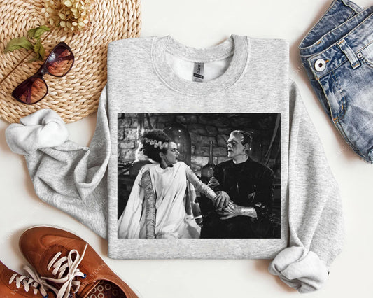 Frankenstein and Bride Iconic Love Graphic Tee