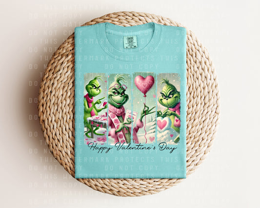 Mean One Happy Valentine's Day Graphic Tee