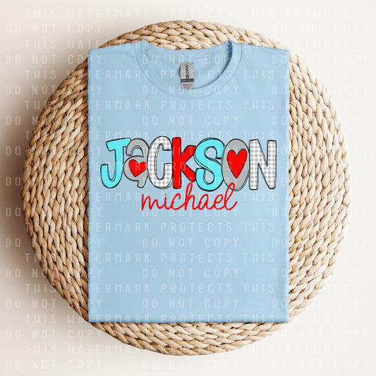 Boy Valentine Font Graphic Tee