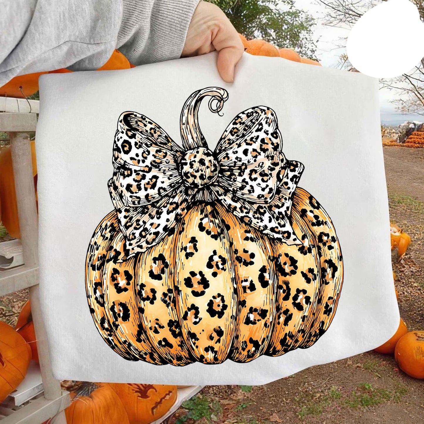Leopard Pumpkin Graphic Tee
