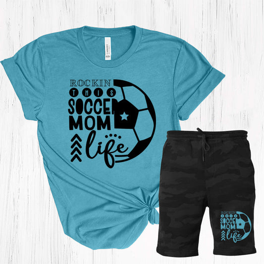 Rockin This Soccer Mom Life Graphic Tee Graphic Tee