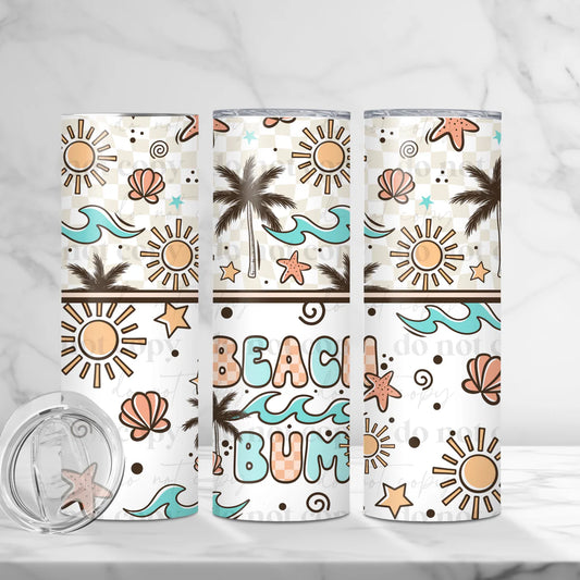 Beach Bum 20 oz Skinny Tumbler