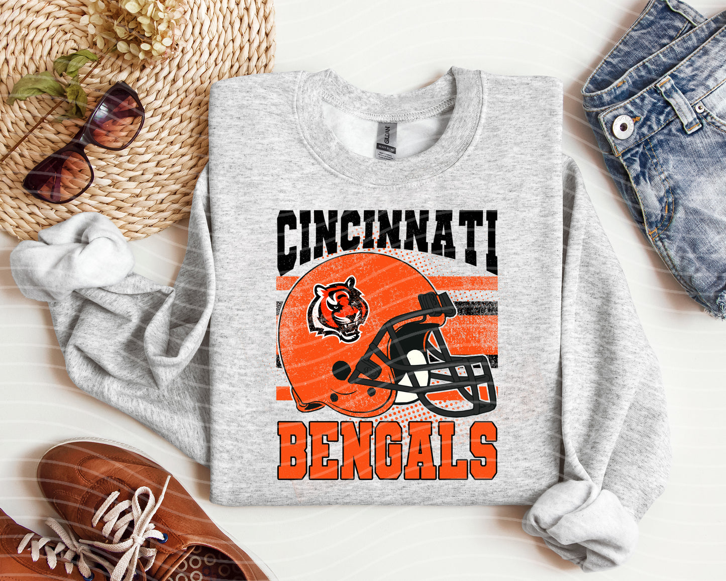 Bengals Distressed Graphic Tee