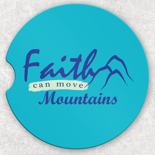 Car Coaster Set - Faith Can Move Mountains