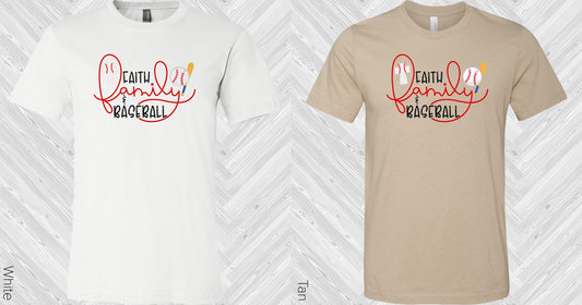 Faith Family And Baseball Graphic Tee Graphic Tee
