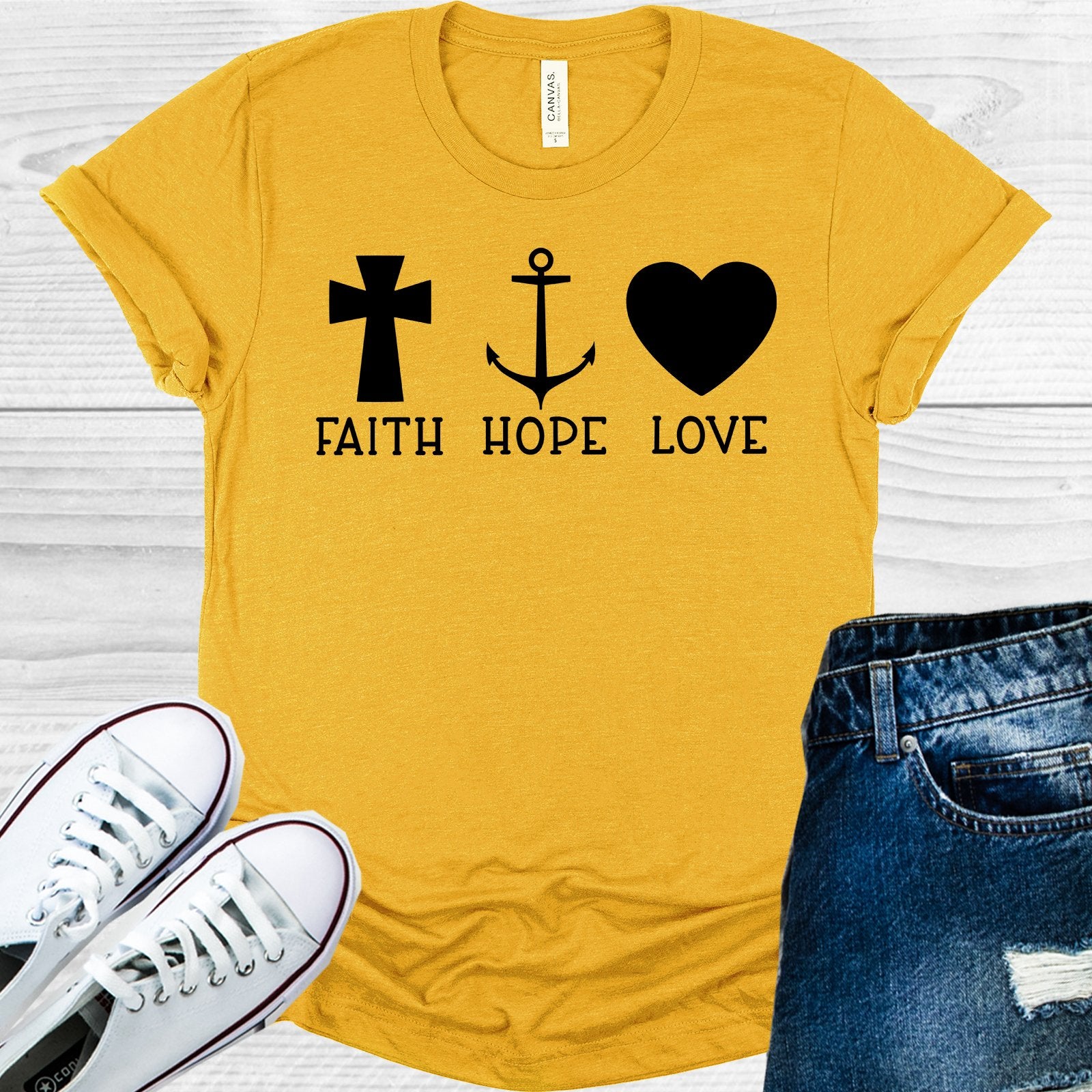 Faith Hope Love Graphic Tee Graphic Tee