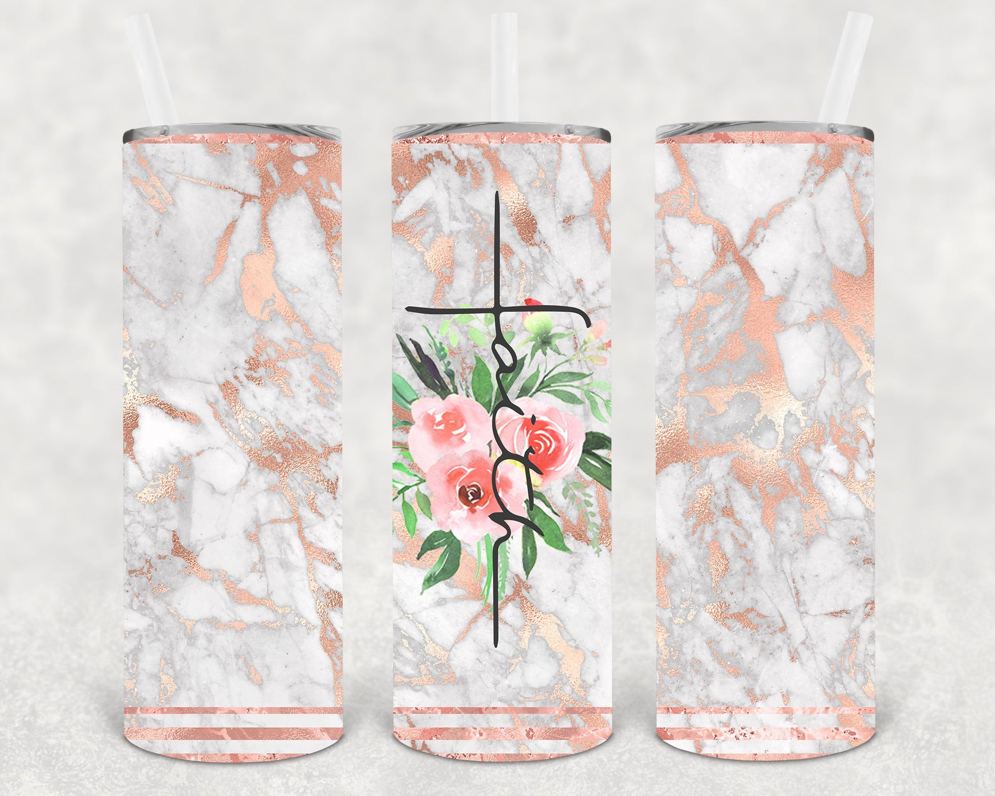 Faith 20 Oz Skinny Tumbler