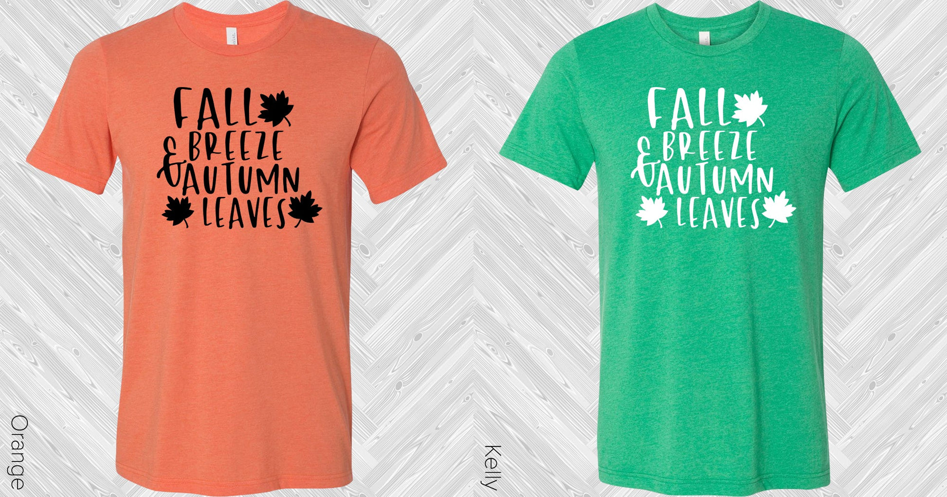 Fall Breeze & Autumn Leaves Graphic Tee Graphic Tee
