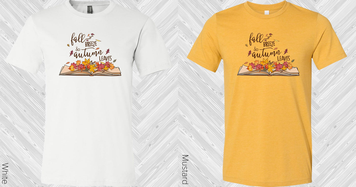 Fall Breeze & Autumn Leaves Graphic Tee Graphic Tee