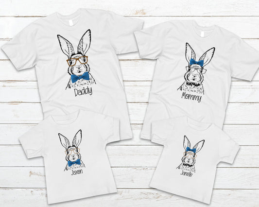Easter Bunny (Adult Bowtie) Customized Graphic Tee Graphic Tee
