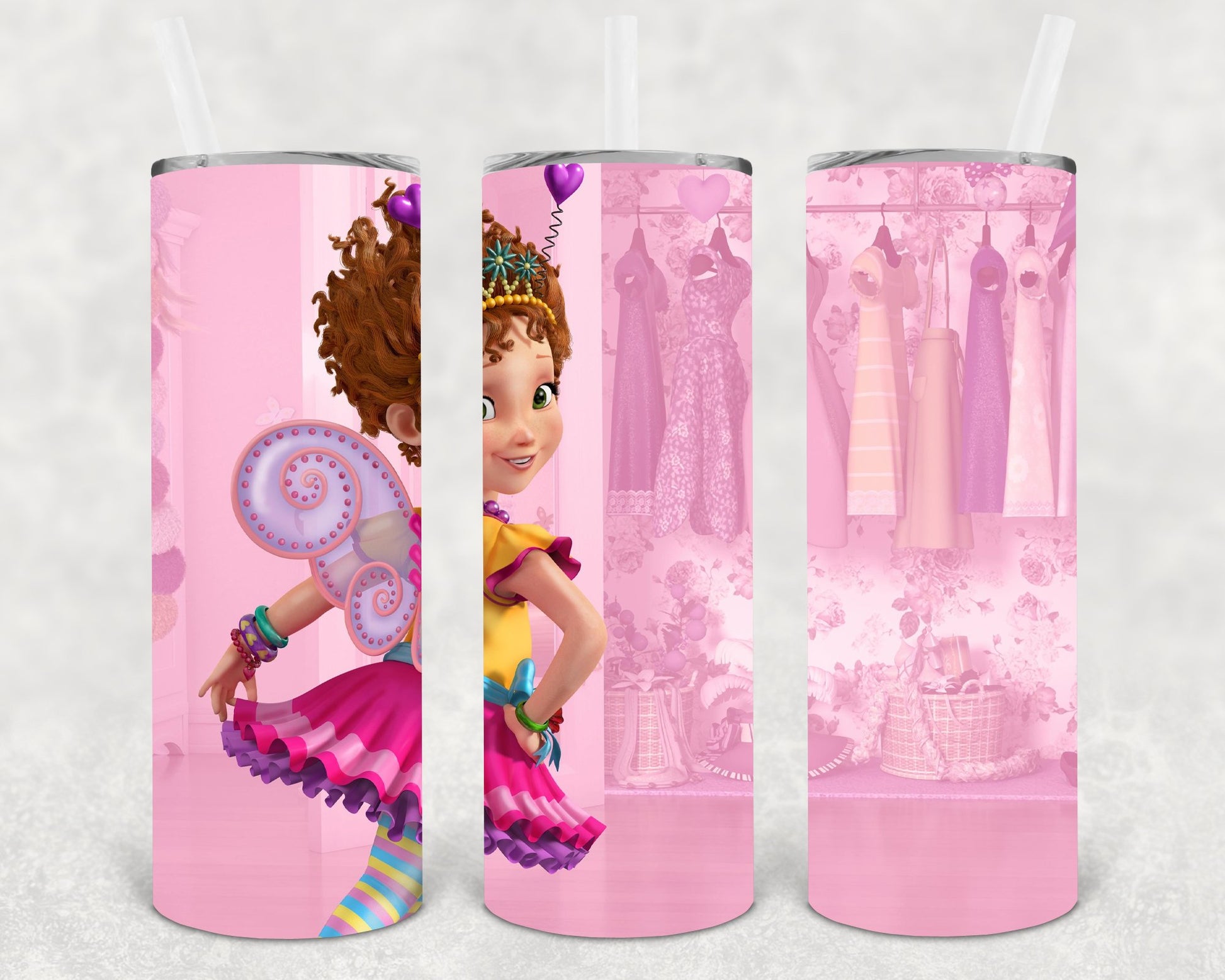Fancy Nancy 20 Oz Skinny Tumbler