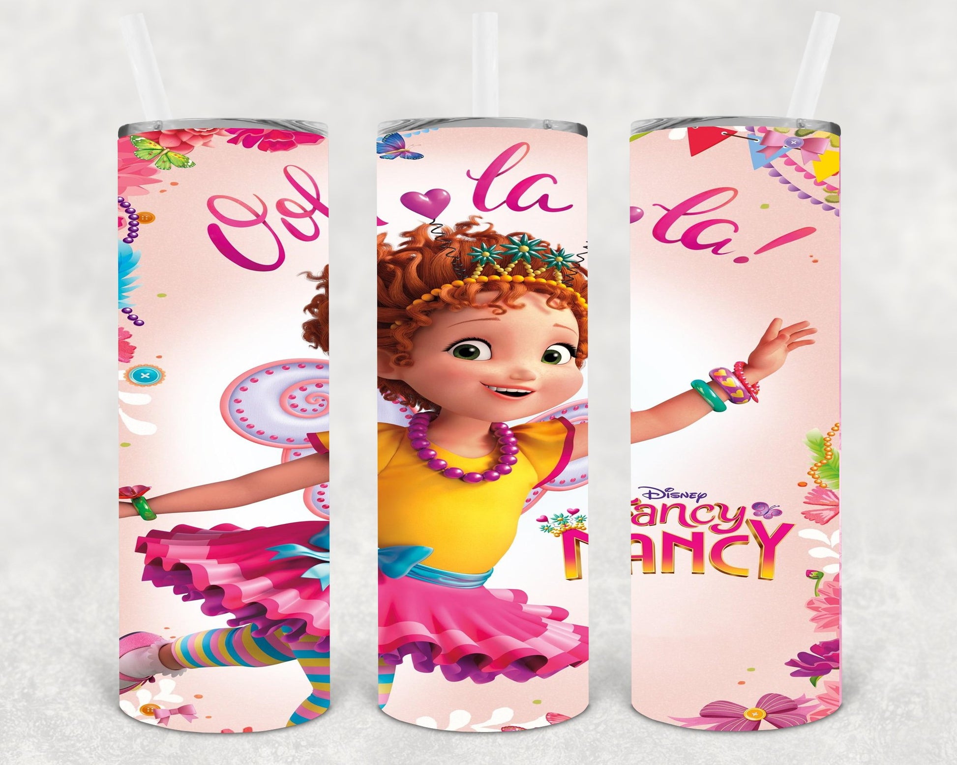 Fancy Nancy 20 Oz Skinny Tumbler