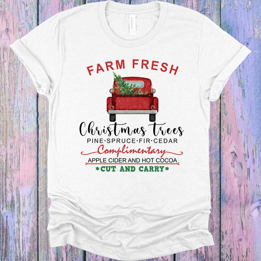 Farm Fresh Christmas Trees Graphic Tee Graphic Tee