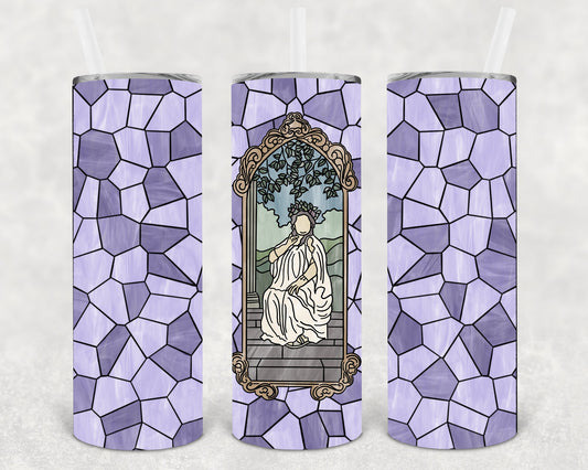Fat Lady Stained Glass 20 Oz Skinny Tumbler